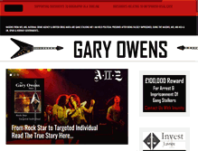 Tablet Screenshot of gary-owens.com